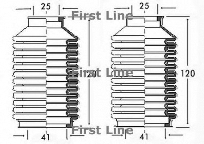 FIRST LINE fsg3083 -  Пыльник, рулевое управление